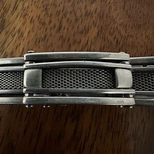 Silver Mesh Men's Bracelet